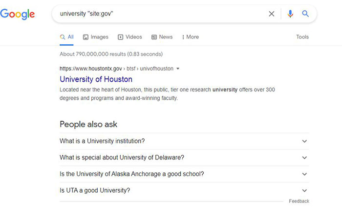 جستجو پیشرفته گوگل بر اساس دامنه سایت