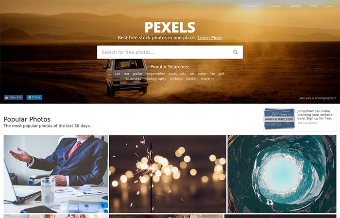 سایت دانلود عکس های استوک Pexels